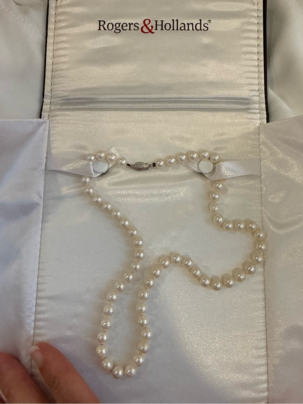 Imperial Pearl Freshwater 6.5-7mm Pearl Strand with 14k White Gold Clasp 18”